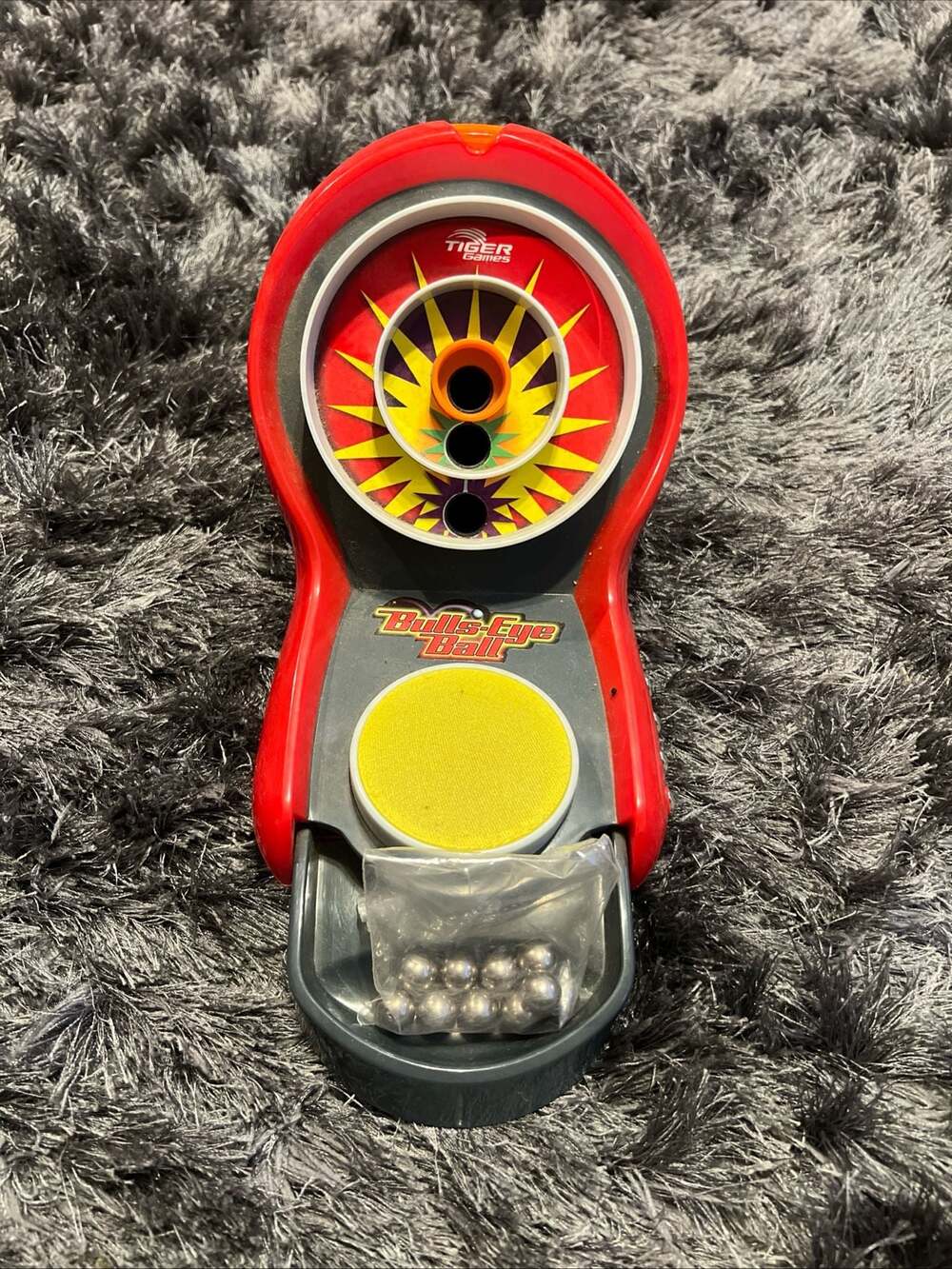 Tiger Bulls-Eye Ball Electronic Skee Ball Game with 10 Balls WORKING